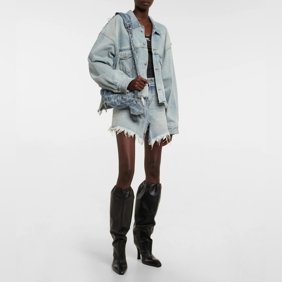 Balenciaga Boots Women's Black Falcon 105mm Leather Knee Boots EUR 39 US 9 - Picture 2 of 16